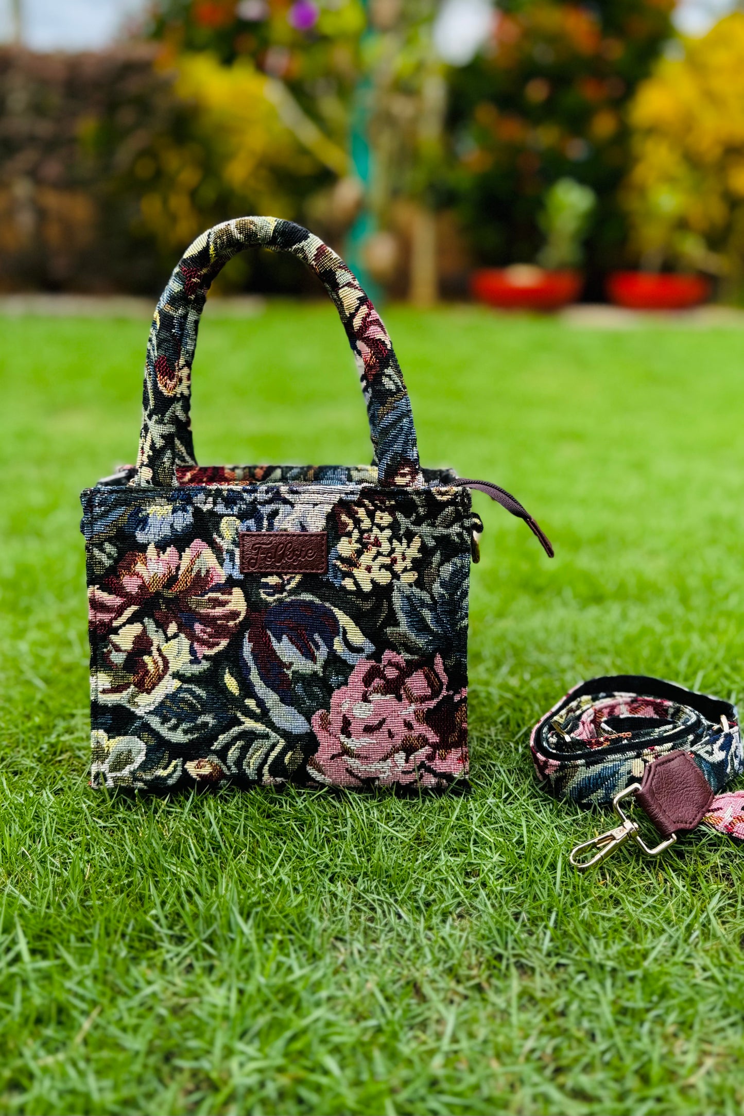 Floral Box Sling Bag