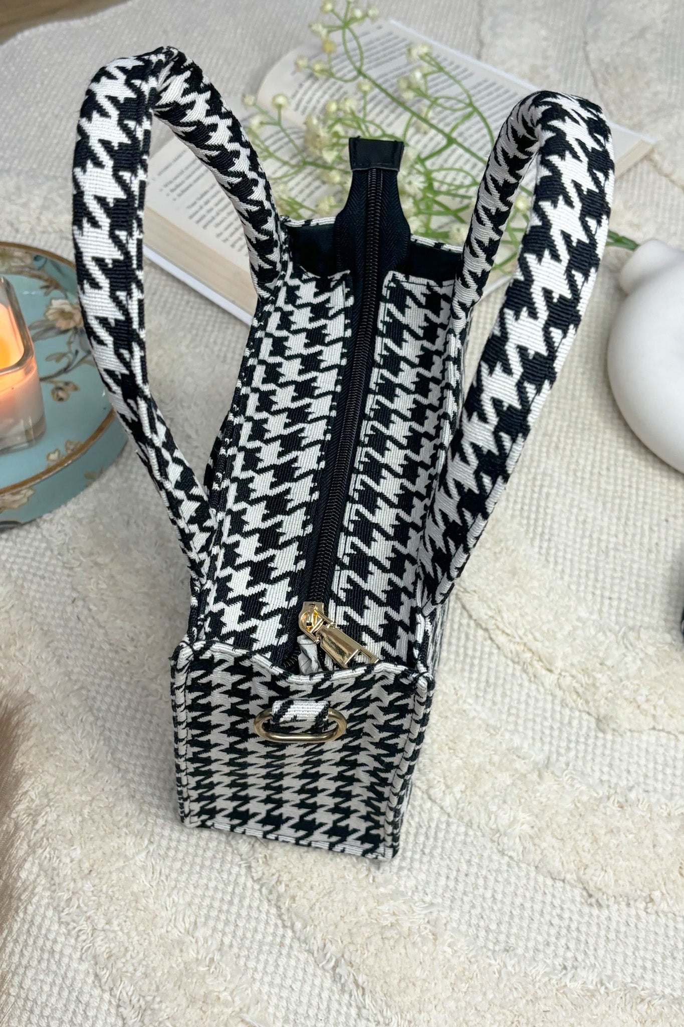 Chic Check Box Sling Bag