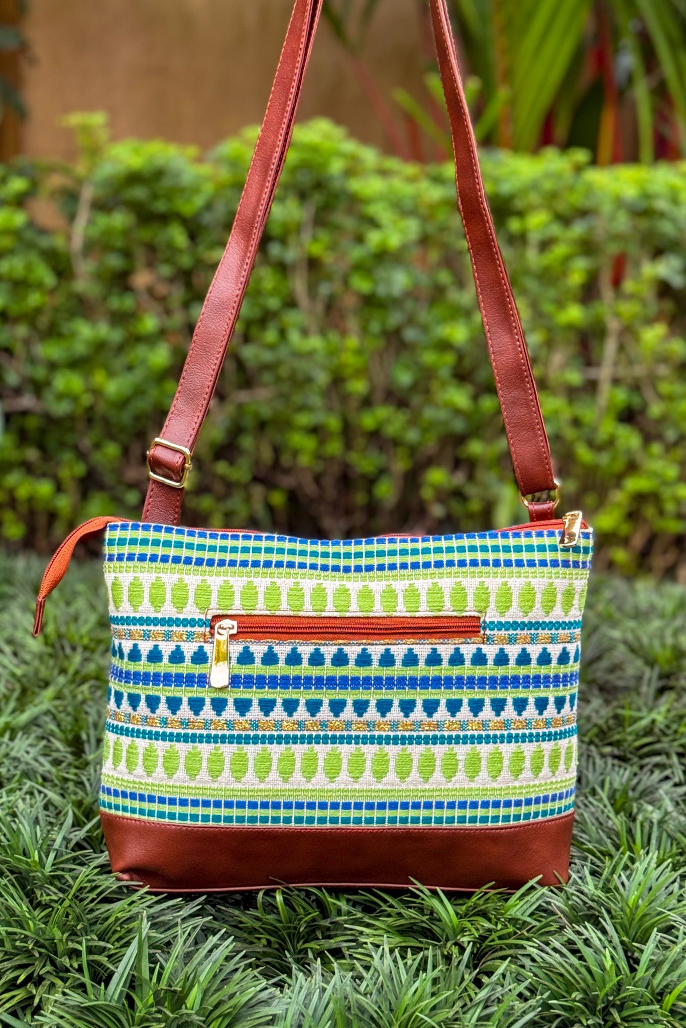 Vibrant Weaves Not So Tiny Sling Bag