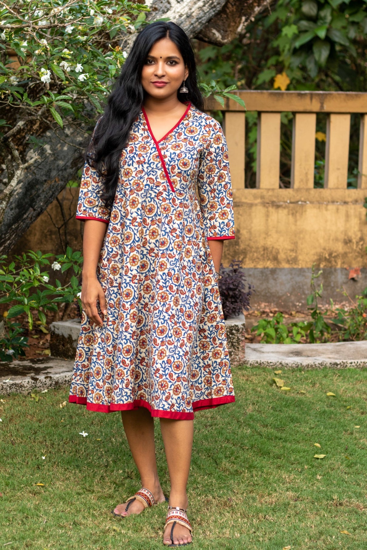 Kalamkari | Stylish dresses, Long dress design, Kalamkari dresses