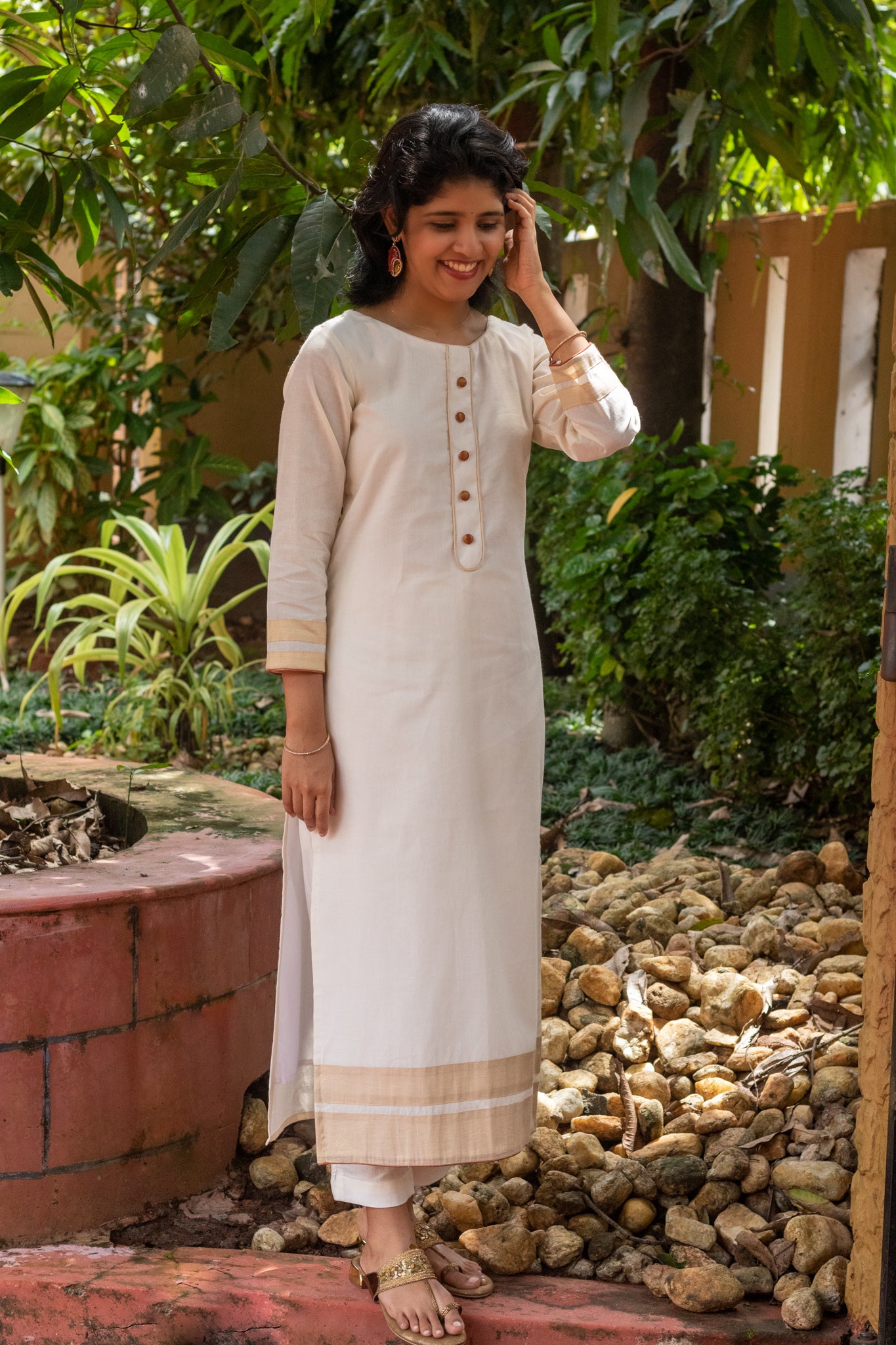 Kasavu deals kurti online